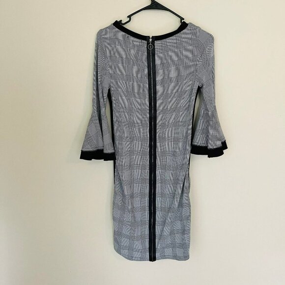 Three Dots Glen Plaid Sheath Dress SZ M - Picture 9 of 9